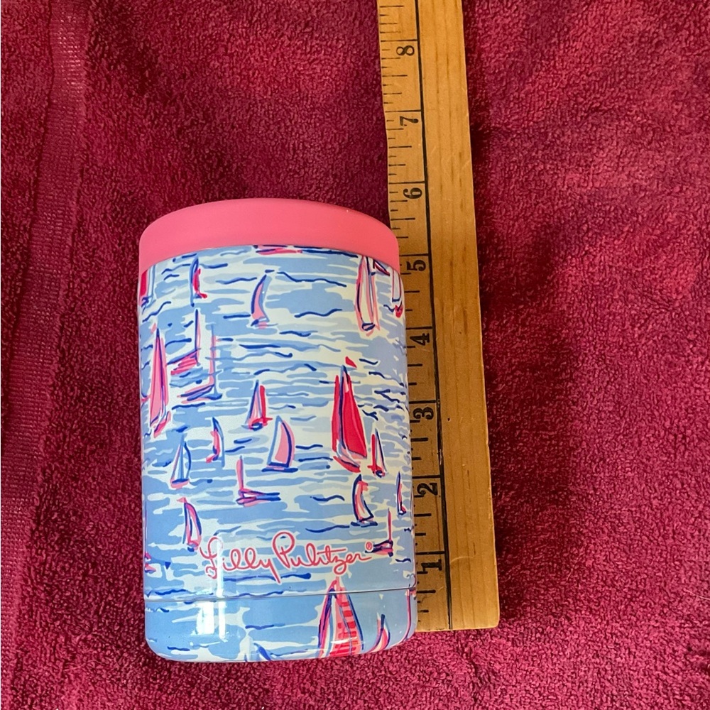 Lilly Pulitzer Pink and Blue Sailboat Tumbler